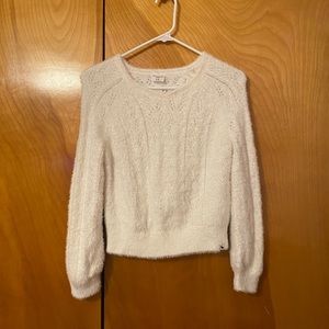 Little girls Abercrombie kids white sweater